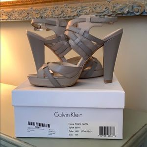 Calvin Klein leather heels